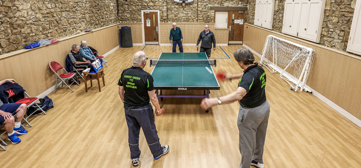 Hall used for table tennis